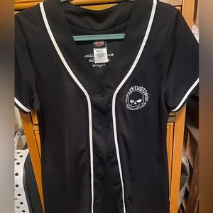 Harley Davidson baseball style jersey